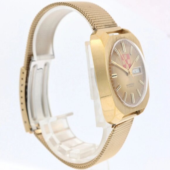 Vintage 34mm Helbros Invincibile Purina Logo Men\'s Mechanical Wristwatch 89A main image 9